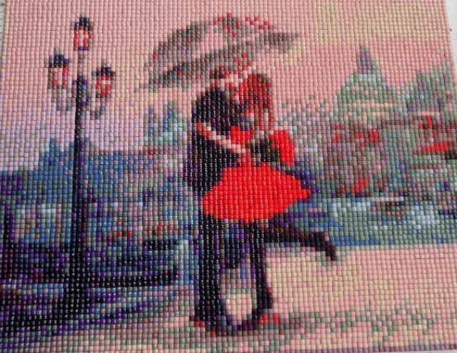 Продам: Картина Поцелуй Под Дождём 20х25