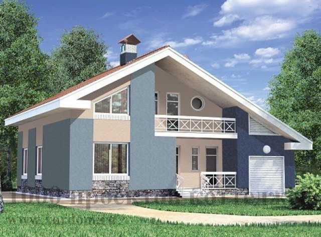 Предложение: Проект дома из кирпича с мансардой