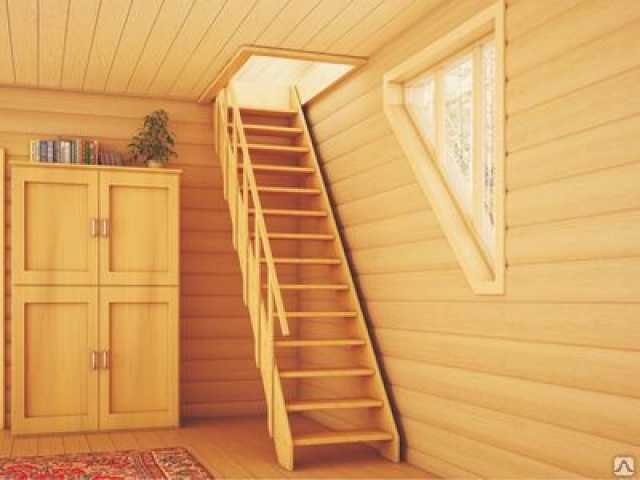 Продам: Лестница прямая деревянная