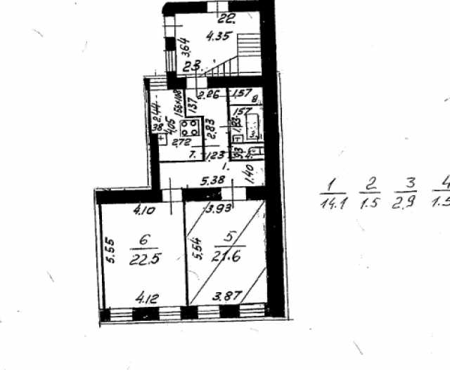 Продам: 2-к квартира, 74 м2, 1/4 эт. под коммерц