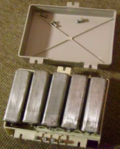 Продам: Блок конденсаторов 5xМБГЧ-1 4мкф х 500V