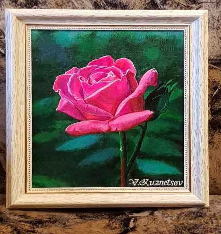 Продам: Картина "Роза", холст, акрил