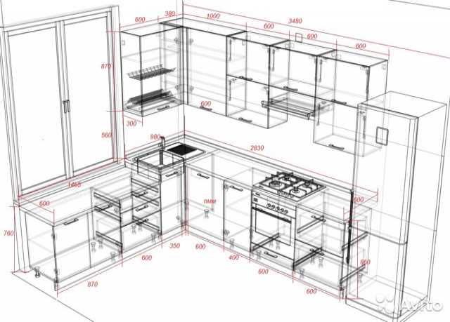 Предложение: Проектировка и расчет кухни и мебели