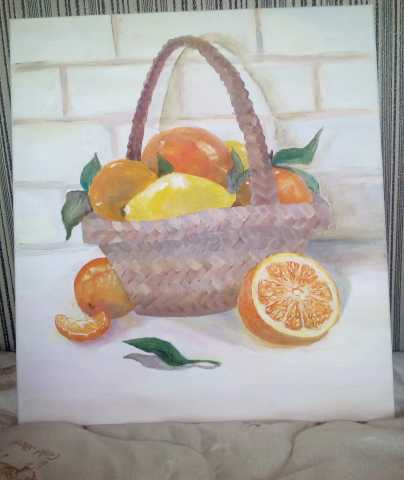 Продам: Картина "Корзина с фруктами"