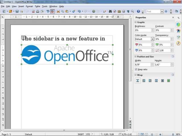 Предложение: Курс: «OpenOffice»