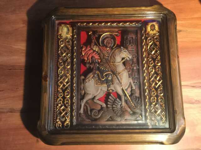 Продам: Икона "Чудо Св. Георгия о змее" (Подробн