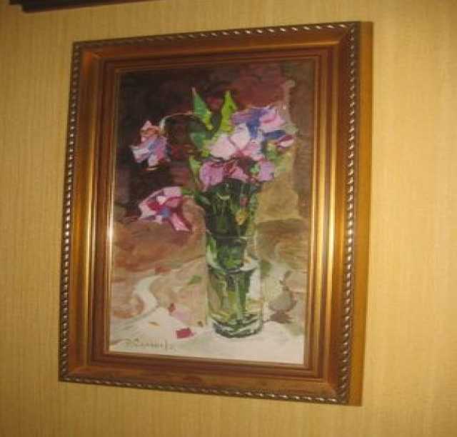 Продам: Натюрморт с цветами Ирисы Живопись Масло