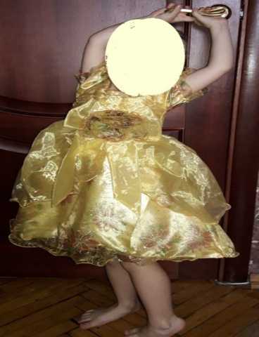 Продам: Платье детское бальное золотое