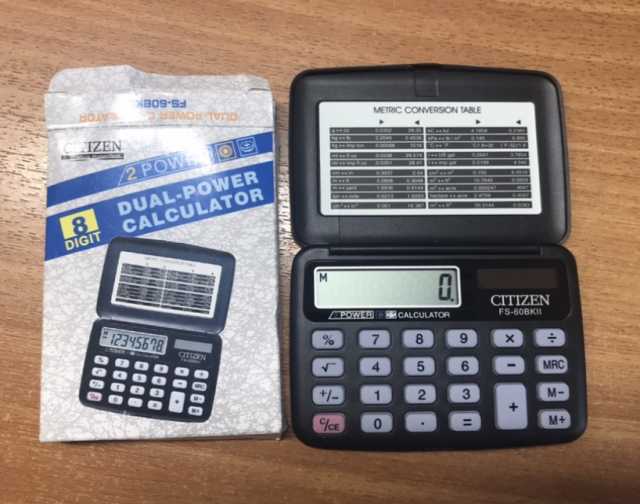 Продам: Калькулятор citizen FS-60bkii карманный