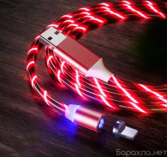 Продам: Магнитный кабель светящийся micro USB, i