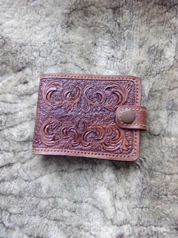 Продам: кожаный кошелёк ручной работы