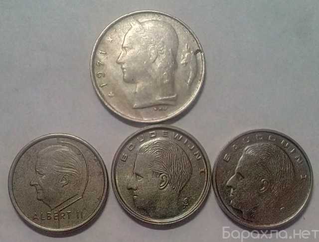 Продам: Набор монет бельгия 1 франк 4 шт