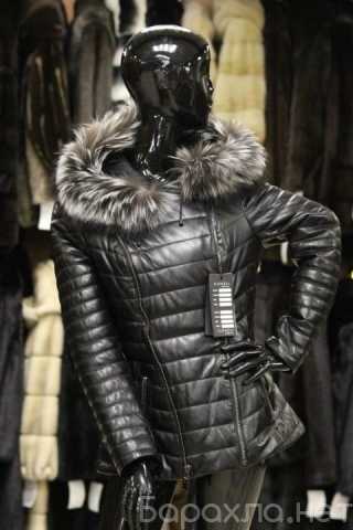 Продам: Новая тёплая кожаная куртка с мехом черн