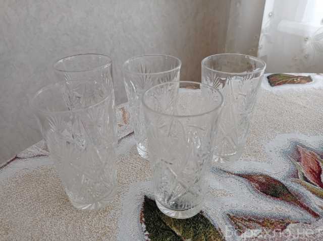 Продам: хрустальные стаканы 5 штук
