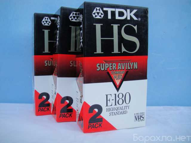 Продам: Видеокассеты VHS TDK HS E-180