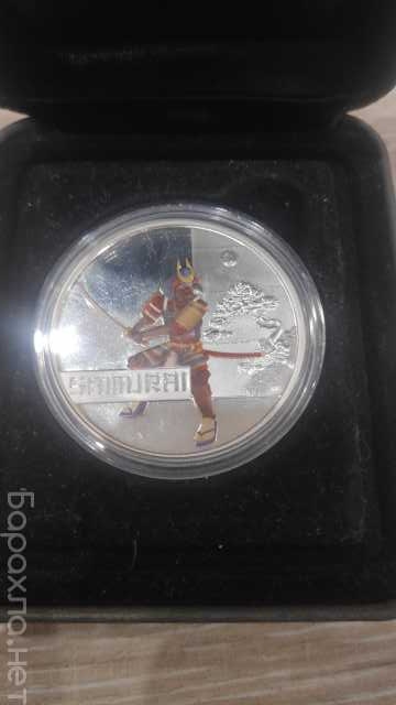 Продам: Серебряная монета 1$ Тувалу Самурай