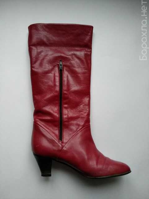Продам: сапоги итальянские кожаные красные