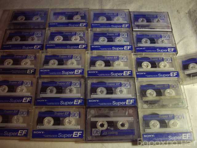Продам: Аудиокассеты SONY super EF-90 синие