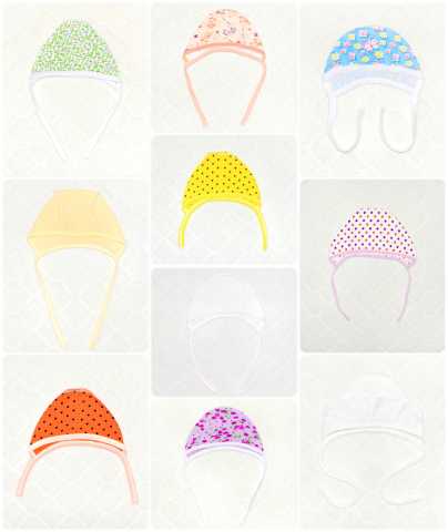 Продам: Чепчики-шапочки для новорождённых, в асс