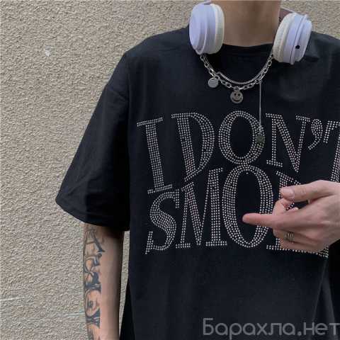 Продам: Чёрная футболка I dont smoke