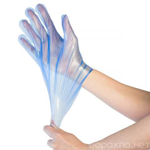 Продам: Перчатки TPE прозрачные/голубые