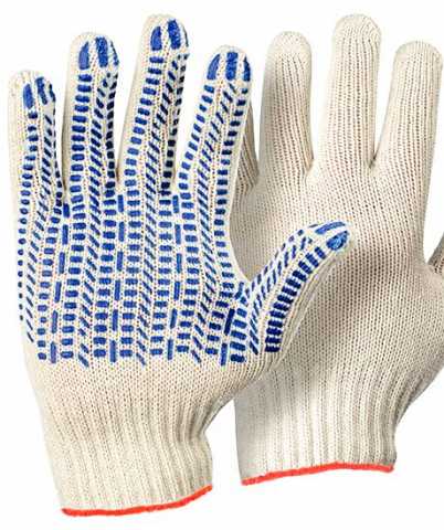 Продам: Трикотажные перчатки с пвх-покрытием (хб
