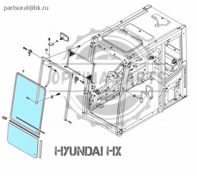 Продам: Стекло кабины Hyundai - HX серии