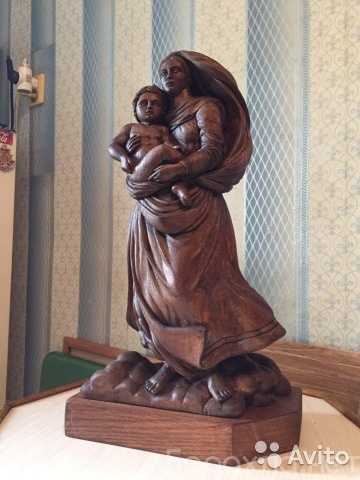 Продам: Cкульптура. Дуб. Дева Мария с младенцем