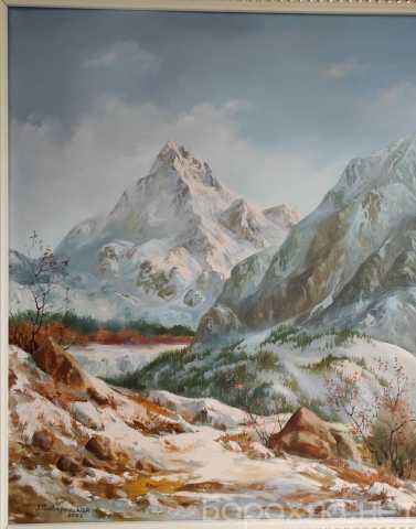 Продам: картина В горах Приэльбрусья, холст, мас
