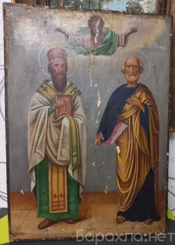 Продам: икона Василий и Пётр,19 век