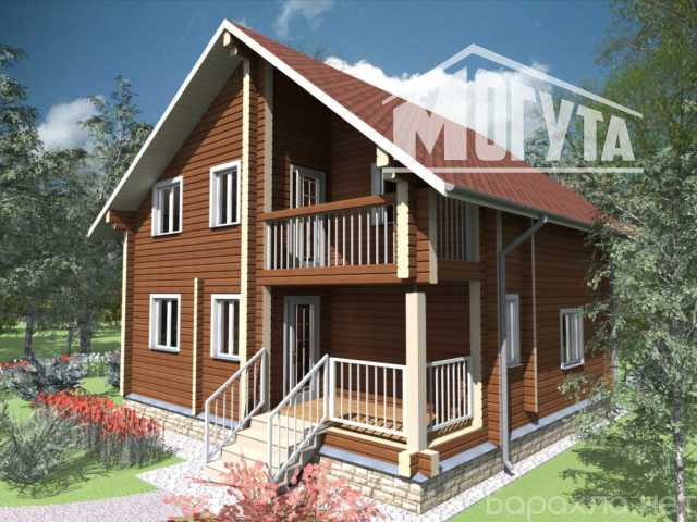 Предложение: Проект деревянного дома бруса Русь-106