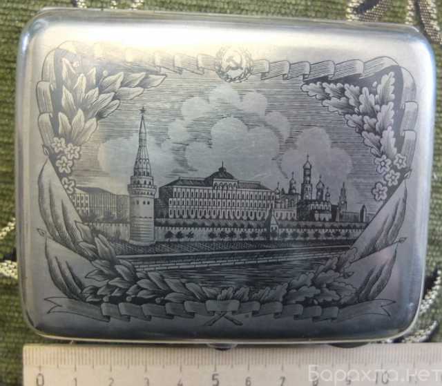 Продам: серебряный портсигар Москва, Кремль, адв