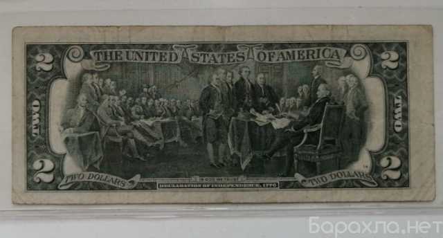 Продам: банкнота 2 доллара США 1976 года, 200лет