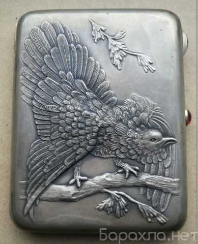 Продам: серебряный портсигар Глухарь, серебро 87