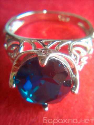 Продам: Кольцо королевское синий топаз Серебро
