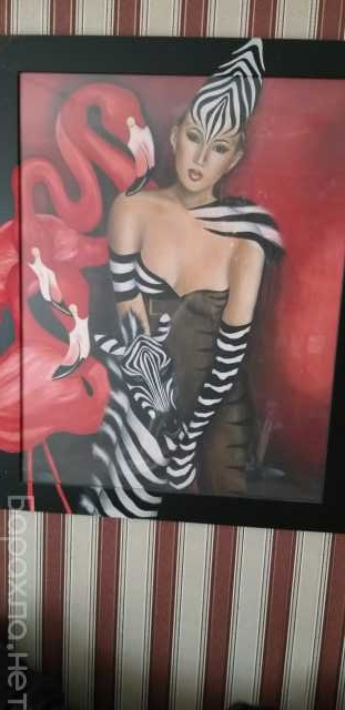 Продам: Красивая картина Девушка- зебра