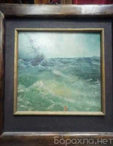 Продам: картина Корабль в штормовом море, фанера