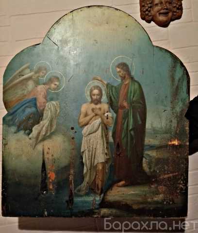 Продам: Икона 19 век богоявление Тондо- икона