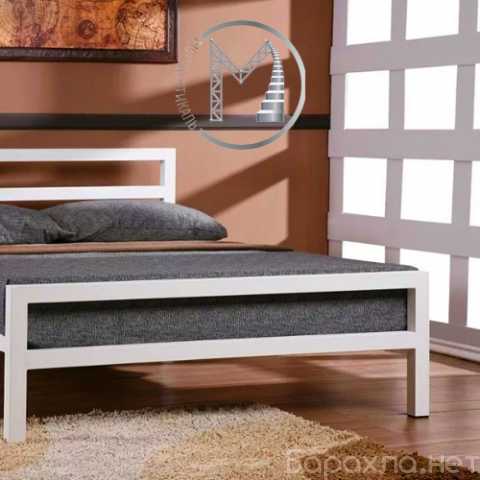 Продам: Металлическая кровать белого цвета