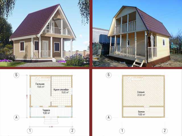 Предложение: Двухэтажный дачный дом с балконом