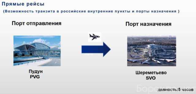 Предложение: Авиаперевозка из Китая в Россию