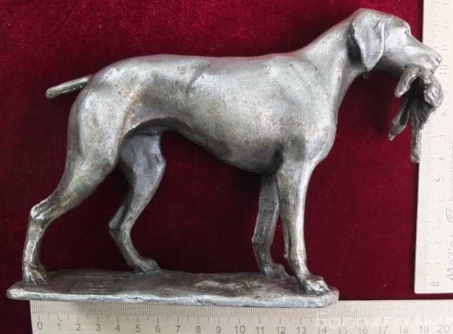 Продам: бронзовая статуэтка Охотничий пёс, бронз