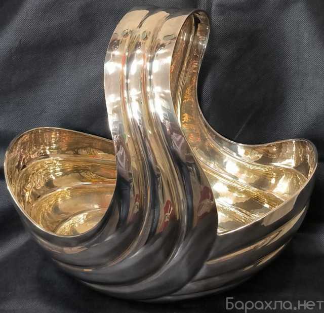 Продам: серебряная большая дизайнерская ваза для