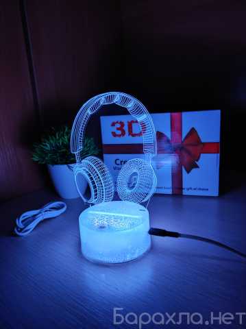 Продам: Светодиодный 3D RGB Ночник-Светильник 16