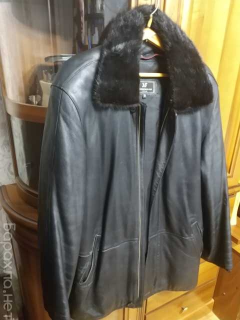 Продам: * Куртка мужская черная кожа размер 56