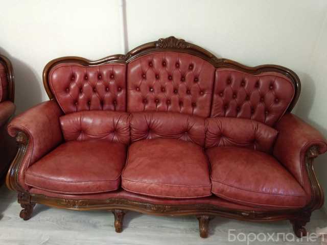 Продам: кожаные диван и два кресла
