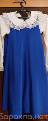 Продам: Синий сарафан и белая блузка