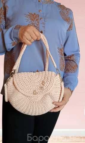 Продам: Круглая сумка женская вязаная из полиэфи