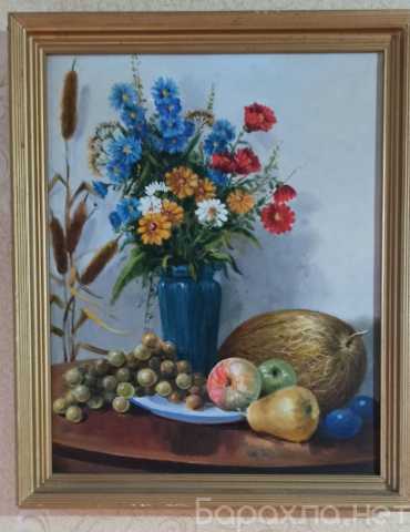 Продам: картина Цветы с фруктами, холст, масло