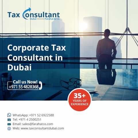 Предложение: Corporate Tax Consultant in Dubai